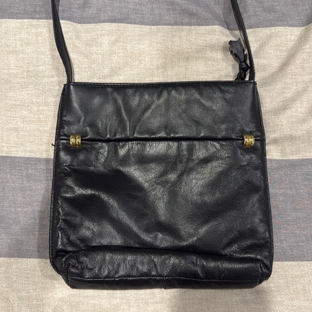 Black Leather Bechamel vintage Purse